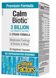 Natural Factors Premium Formula CalmBiotic 3 Billion Active Cells 30 Vegetarian Capsules - YesWellness.com