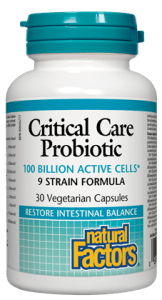 Natural Factors Premium Formula Critical Care Probiotic 100 Billion Active Cells 30 Vegetarian Capsules - YesWellness.com