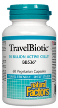Expires January 2026 Clearance Natural Factors Premium Formula TravelBiotic BB536 10 Billion Active Cells 60 Vegetarian Capsules