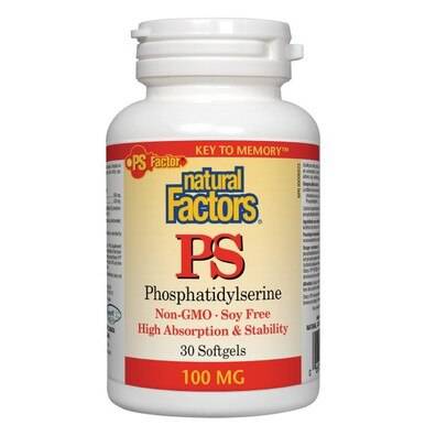 Natural Factors PS Phosphatidylserine 100mg Softgels - YesWellness.com