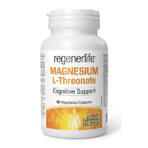 Natural Factors Regenerlife Magnesium L-Threonate 667mg 90 Vegetarian Capsules - YesWellness.com