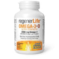 Natural Factors RegenerLife Omega-3 + D Ultra Strength - YesWellness.com