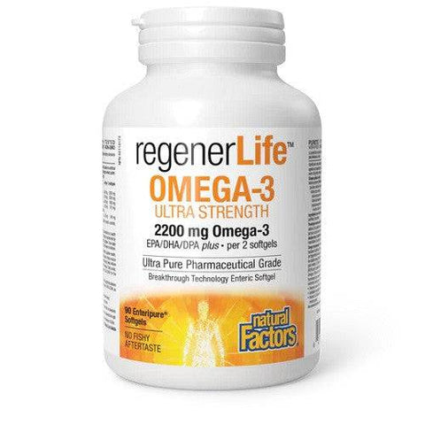 Natural Factors RegenerLife Omega-3 Ultra Strength - YesWellness.com