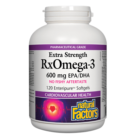 Natural Factors RxOmega-3 Extra Strength 600mg - YesWellness.com
