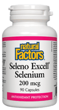 Natural Factors Seleno Excell Selenium 200 mcgCapsules 90 capsules - YesWellness.com