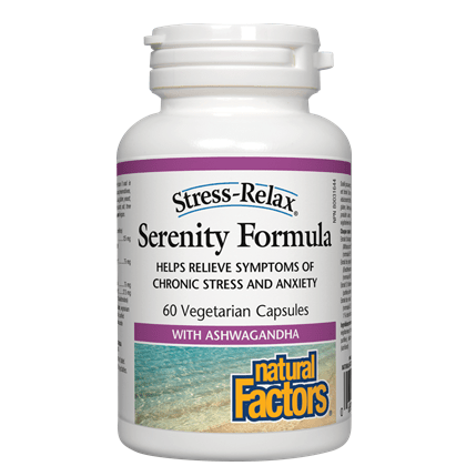 Expires January 2026 Clearance Natural Factors Stress-Relax Serenity Formula 60 Vegetarian Capsules