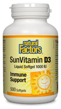 Natural Factors SunVitamin D3 1000IU - YesWellness.com