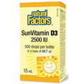 Natural Factors SunVitamin D3 2500 IU Drops 15ml - YesWellness.com