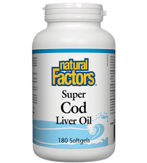 Natural Factors Super Cod Liver Oil Softgels - YesWellness.com