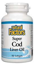 Expires January 2026 Clearance Natural Factors Super Cod Liver Oil 90 Softgels