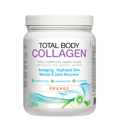 Natural Factors Total Body Collagen Orange Flavour - 500 Grams - YesWellness.com