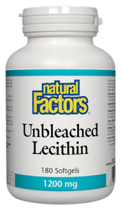 Natural Factors Unbleached Lecithin 1200mg Softgels - YesWellness.com