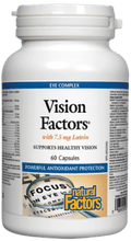 Natural Factors Vision Factors with 7.5mg Lutein 60 Capsules - YesWellness.com