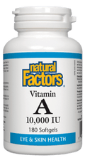 Natural Factors Vitamin A 10,000 IU Softgels - YesWellness.com