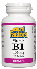 Natural Factors Vitamin B1 100mg 90 Tablets - YesWellness.com