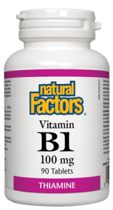 Natural Factors Vitamin B1 100mg 90 Tablets - YesWellness.com