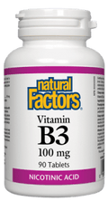 Natural Factors Vitamin B3 100mg Tablets - 90 Tablets - YesWellness.com