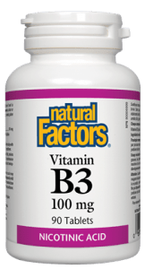 Natural Factors Vitamin B3 100mg Tablets - 90 Tablets - YesWellness.com