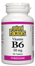 Natural Factors Vitamin B6 50mg 90 Tablets - YesWellness.com