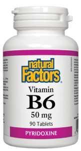 Natural Factors Vitamin B6 50mg 90 Tablets - YesWellness.com
