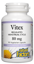 Natural Factors Vitex 80mg Vegetarian Capsules - 90 Veg Capsules - YesWellness.com