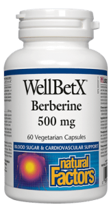 Natural Factors WellBetX Berberine 500mg Vegetarian Capsules - YesWellness.com