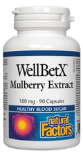 Natural Factors WellBetX Mulberry Extract Capsules - 90 capsules - YesWellness.com