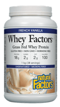 Natural Factors Whey Factors Grass Fed Whey Protein - YesWellness.com