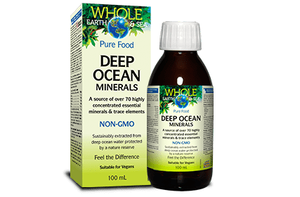 Natural Factors Whole Earth and Sea Deep Ocean Minerals 100mL Liquid - YesWellness.com