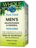 Natural Factors Whole Earth and Sea Men's Multivitamin and Mineral Tablets - YesWellness.com