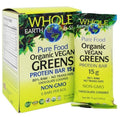 Expires April 2026 Clearance Natural Factors Whole Earth and Sea Organic Vegan Greens Protein Bars 75g x 6 Bars