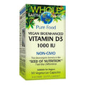 Natural Factors Whole Earth and Sea Vegan Bioenhanced Vitamin D3 1000 IU 90 Vegetarian Capsules - YesWellness.com
