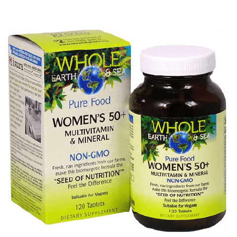 Natural Factors Whole Earth and Sea Women's 50+ Multivitamin and Mineral Tablets - YesWellness.com