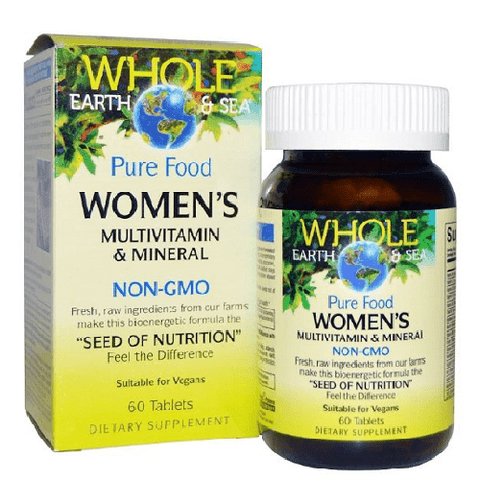 Natural Factors Whole Earth and Sea Women's 50+ Multivitamin and Mineral Tablets - YesWellness.com