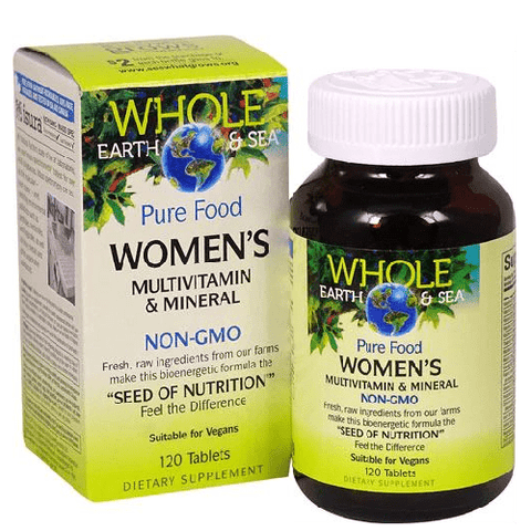 Natural Factors Whole Earth and Sea Women's Multivitamin and Mineral Tablets - YesWellness.com