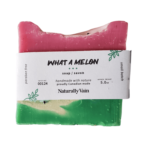 Naturally Vain What A Melon Soap Bar 5oz - YesWellness.com
