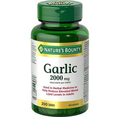 Nature’s Bounty Garlic 2000mg 200 Tablets - YesWellness.com
