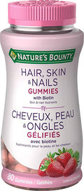Nature's Bounty Hair Skin and Nails with Biotin 80 Gummies - YesWellness.com