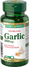 Nature's Bounty Odorless Garlic 1000 mg - 100 soft gels - YesWellness.com