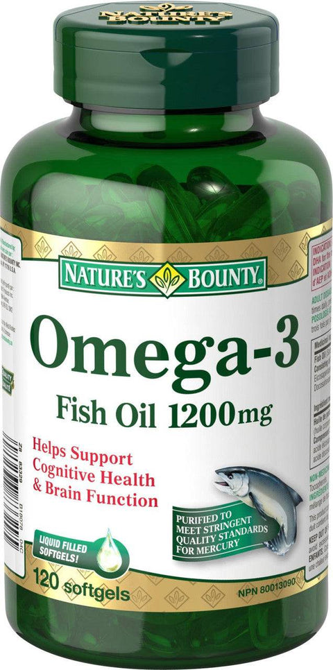 Nature's Bounty Omega 3 Fish Oil 1200 mg - YesWellness.com