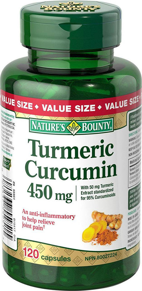 Nature's Bounty Turmeric Curcumin 450 mg 120 Capsules - YesWellness.com