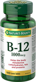 Nature's Bounty Vitamin B12 1000 mcg 100 Coated Tablets - YesWellness.com