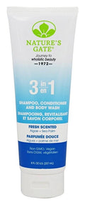 Nature's Gate 3 in 1 Shampoo Conditioner and Body Wash Fresh Scented 237 ml - YesWellness.com