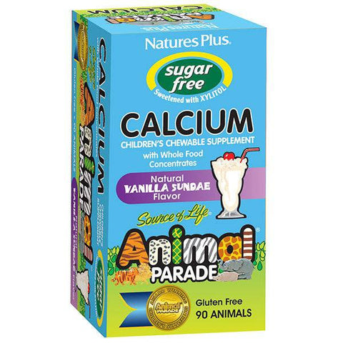 Nature's Plus Animal Parade Sugar Free Children's Chewable Calcium 90 ct - YesWellness.com