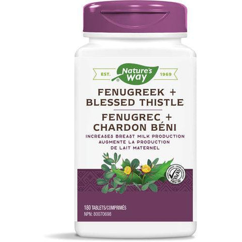 Nature's Way Fenugreek + Blessed Thistle 180 Tablets - YesWellness.com