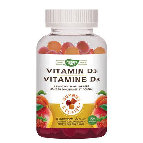 Nature's Way  Vitamin D3 60 Gummies - YesWellness.com