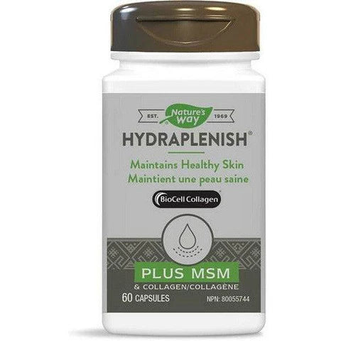 Expires August 2024 Clearance Nature's Way Hydraplenish Plus MSM & Collagen 60 Capsules - YesWellness.com