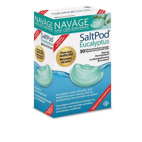 Navage Nasal Care SaltPod Eucalyptus 30 Capsules - YesWellness.com