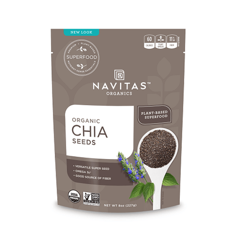 Navitas Organics Organic Chia Seeds 227 Grams - YesWellness.com