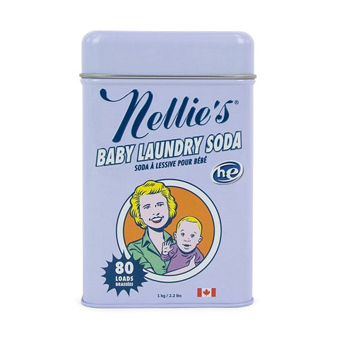 Nellie's All Natural Baby Laundry soda tin